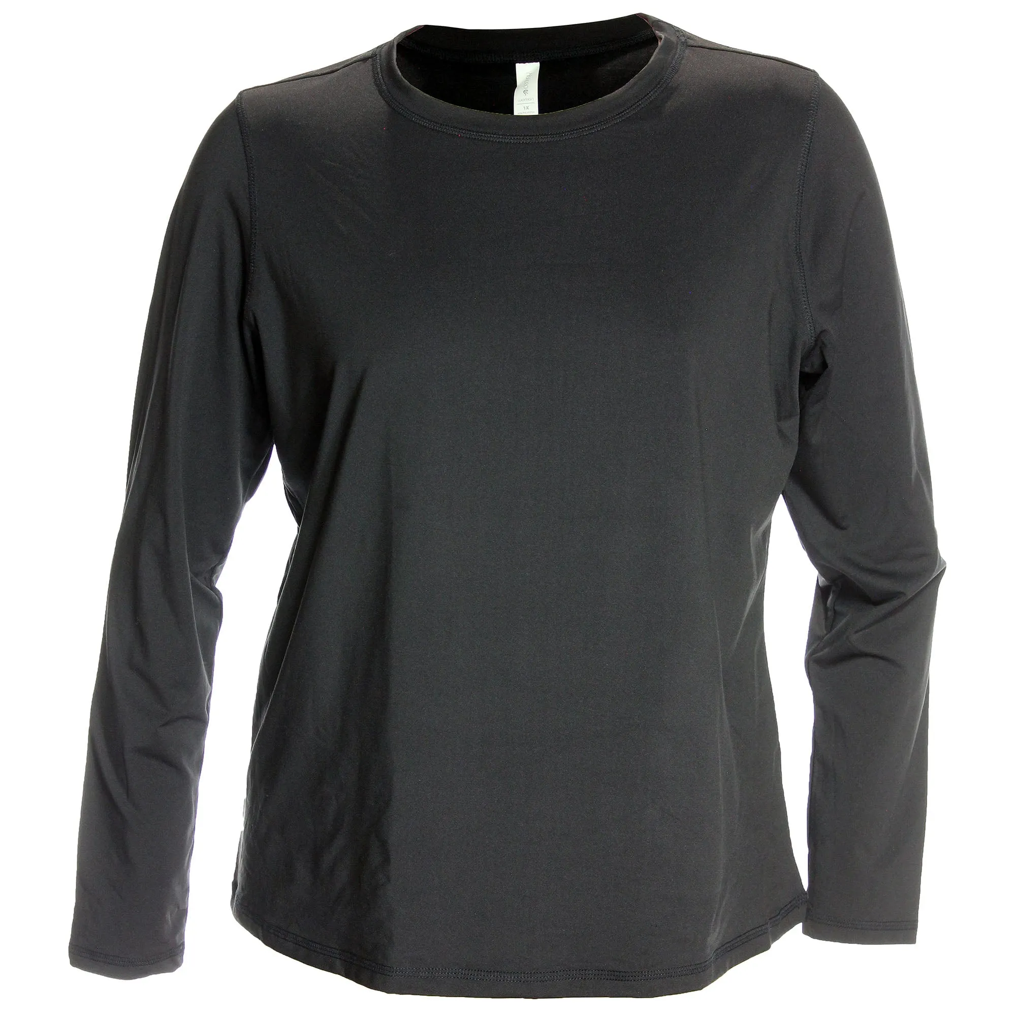 Ideology Black Long Sleeve Base Layer Knit Top