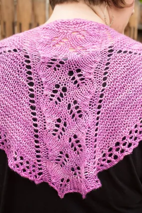 Jeanne's Boysenberry Sherbet Shawl