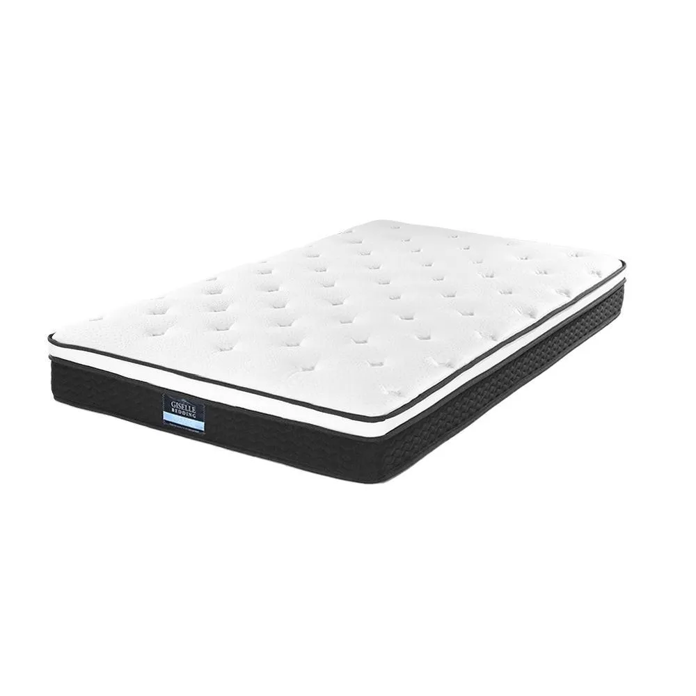 King Single Package | Bronte Storage Bed Frame White & Bonita Euro Top Mattress (Medium Firm)