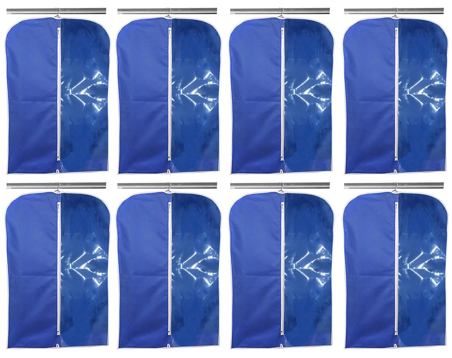 Kuber Industries Non Woven 8 Pieces Men’s Coat Blazer Cover (Blue) -CTKTC13466