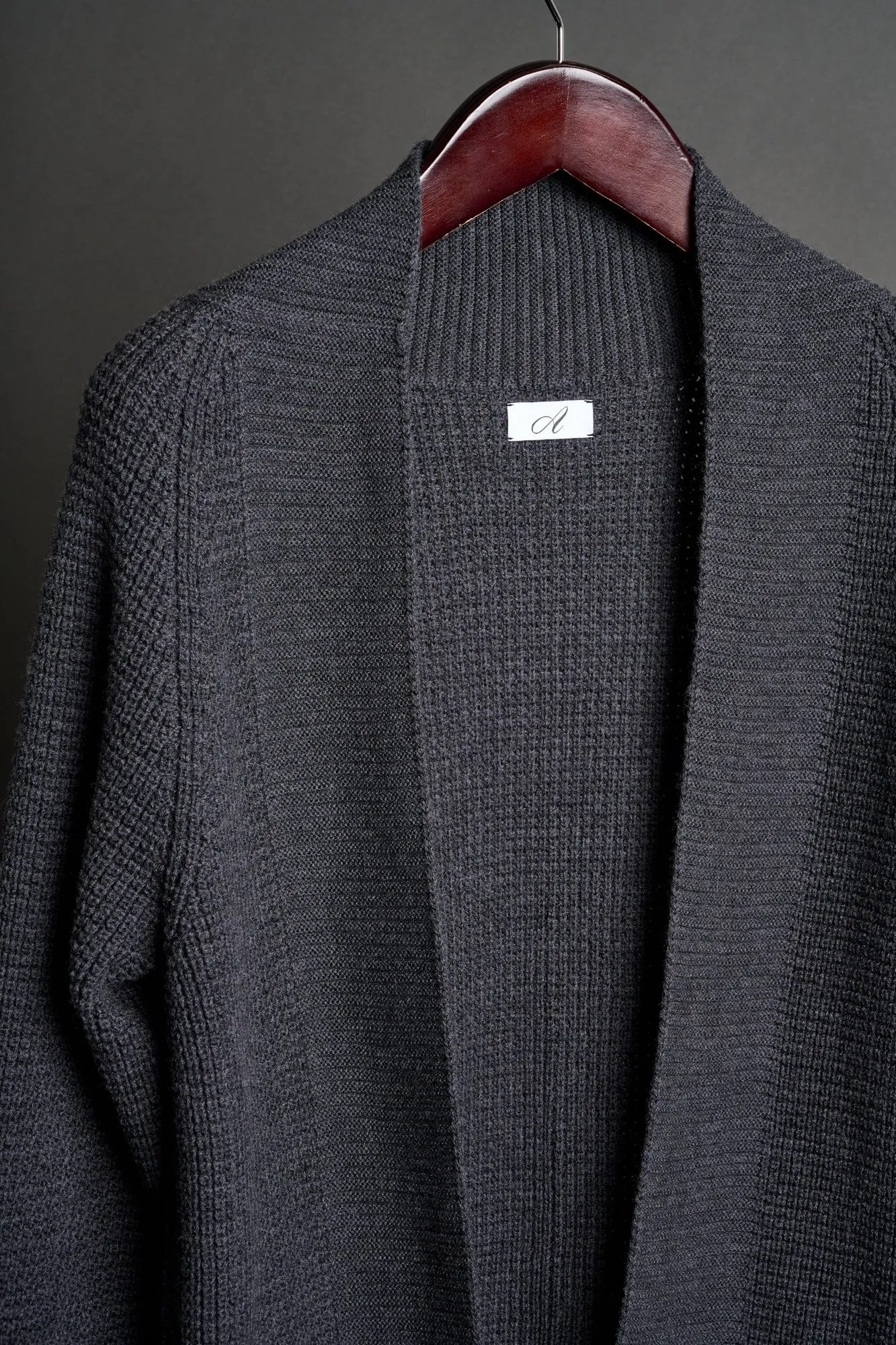 Leo Ribbed Merino Shawl Cardigan