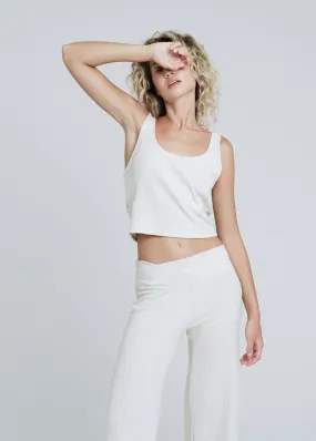 Linen Waffle Origami Top
