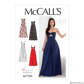 McCall's Pattern M7789 Misses' Dresses & Jumpsuits