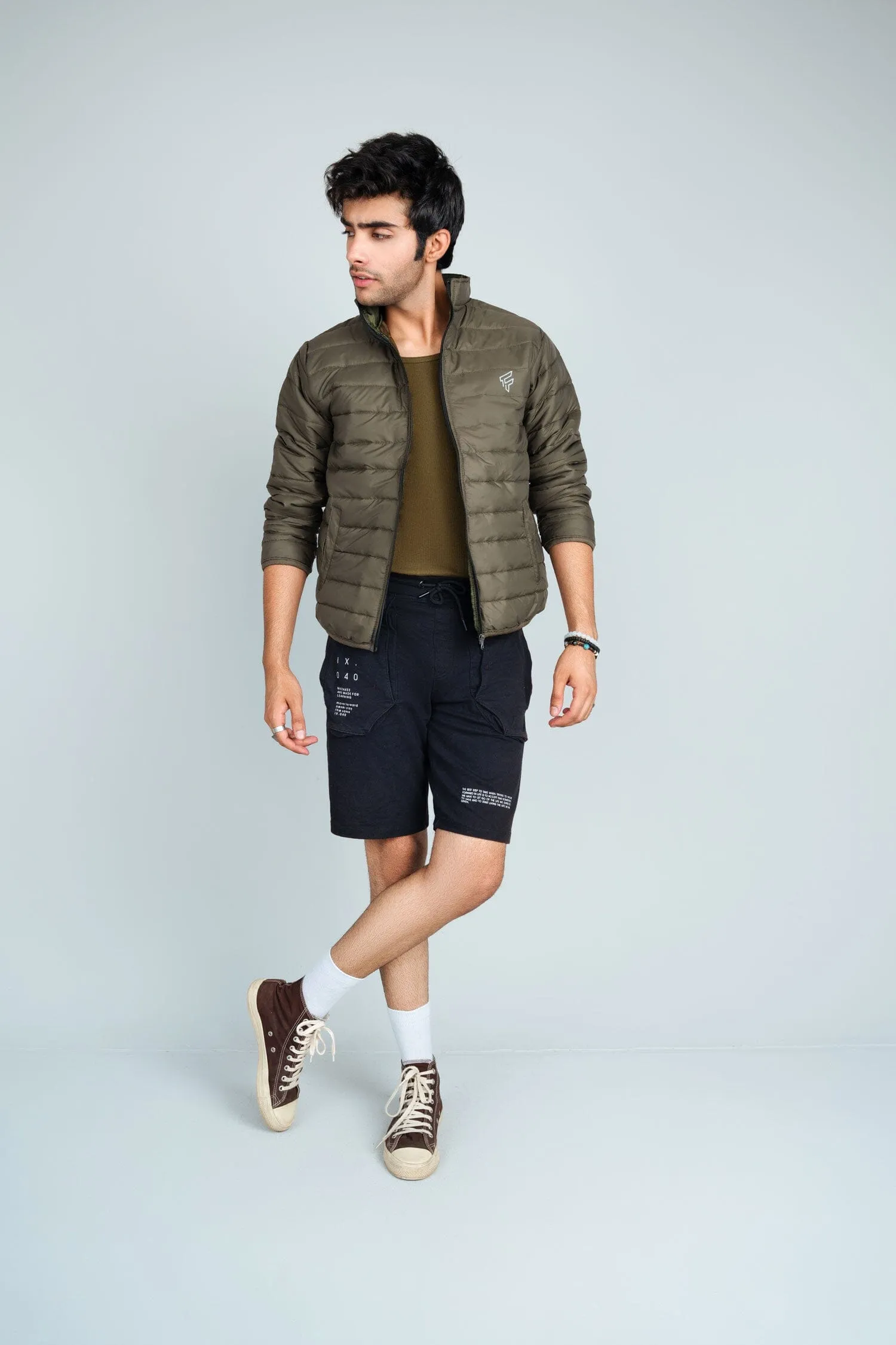 Men's F Printed Minor Fault Puffer Jacket