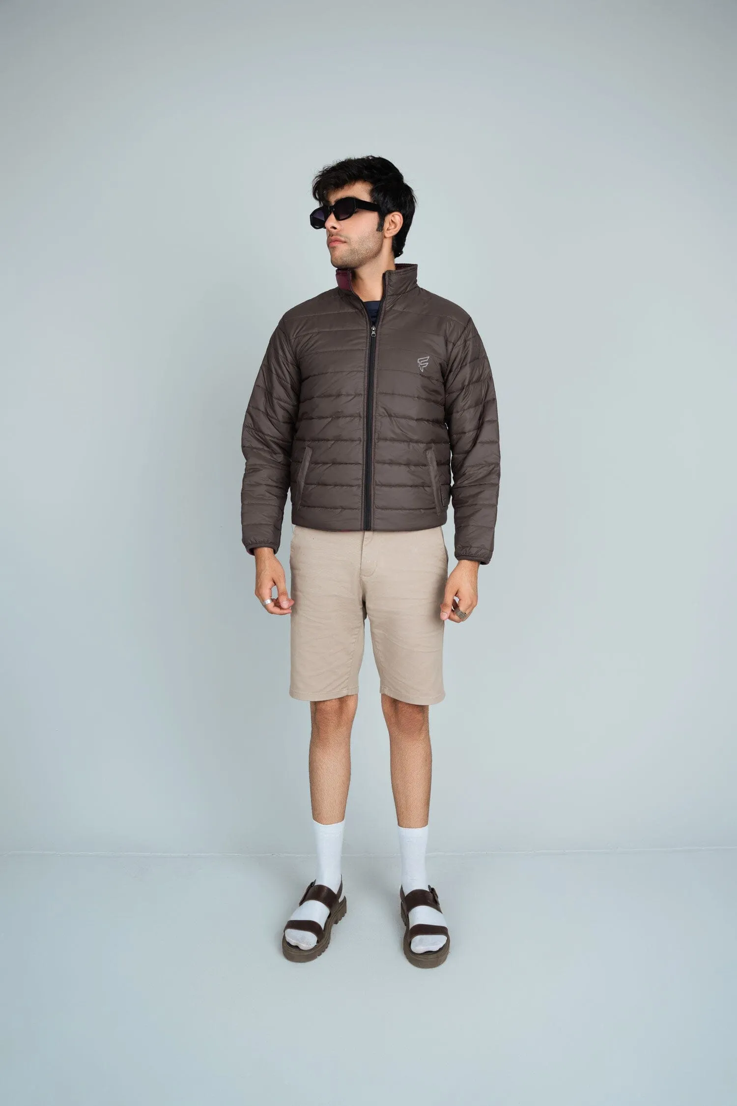 Men's F Printed Minor Fault Puffer Jacket