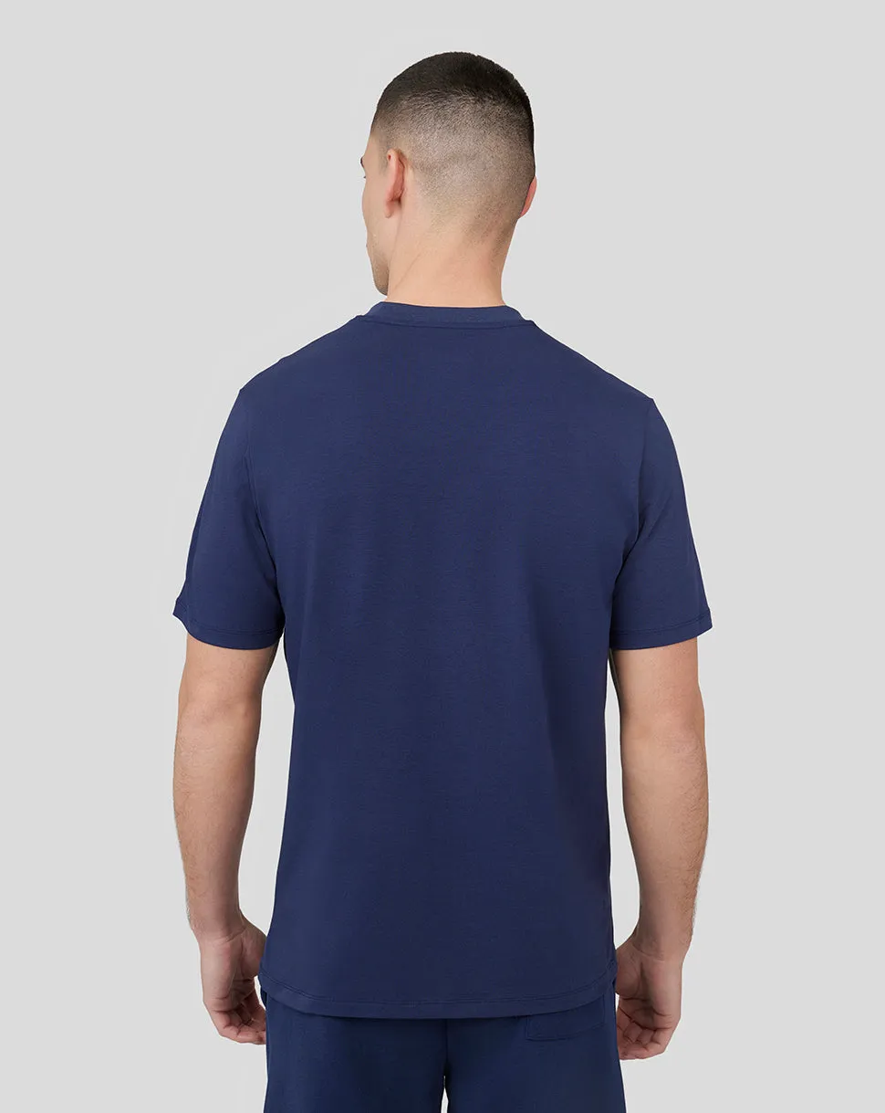 Men's Peacoat Metropolis Recovery Tee - Relaxed Fit Workout Shirt for Men