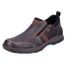 Mens Rieker Slip-On Shoe 05355-25-3 Black Combo