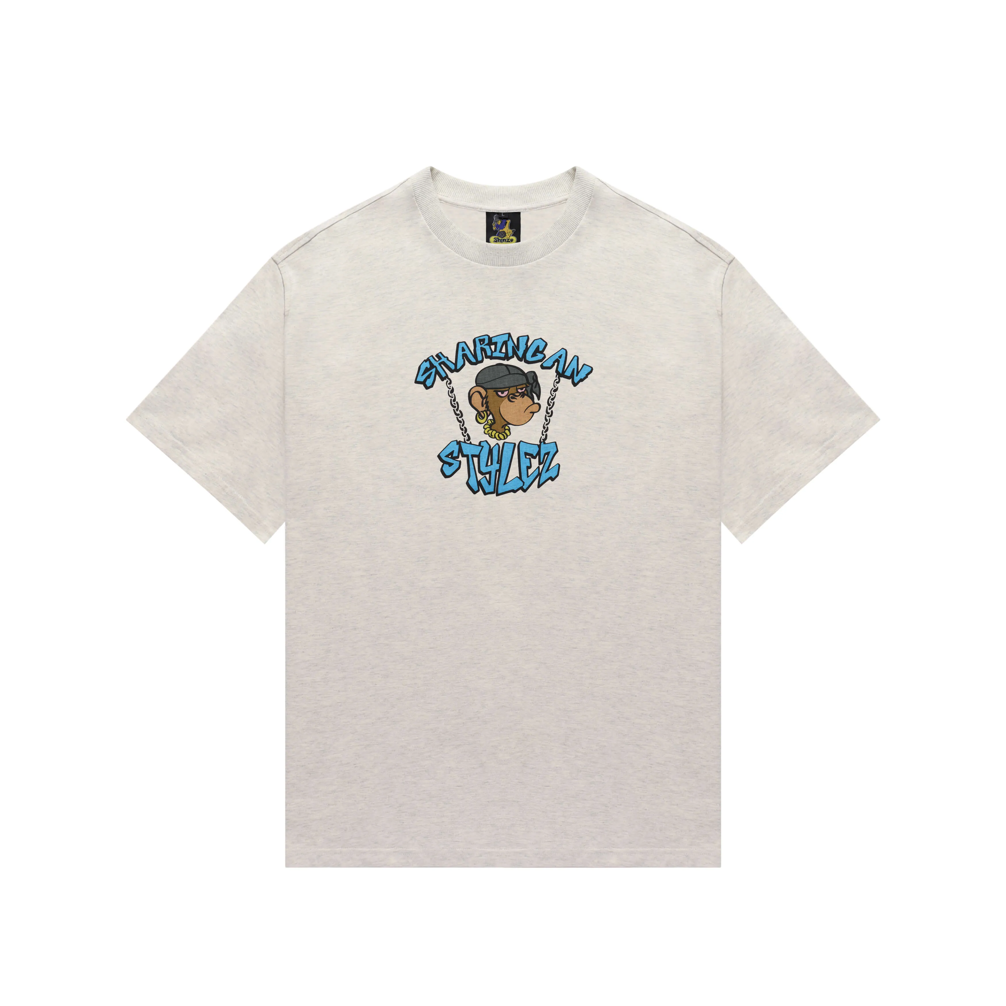 Monkey Biz Grey Marle T-Shirt