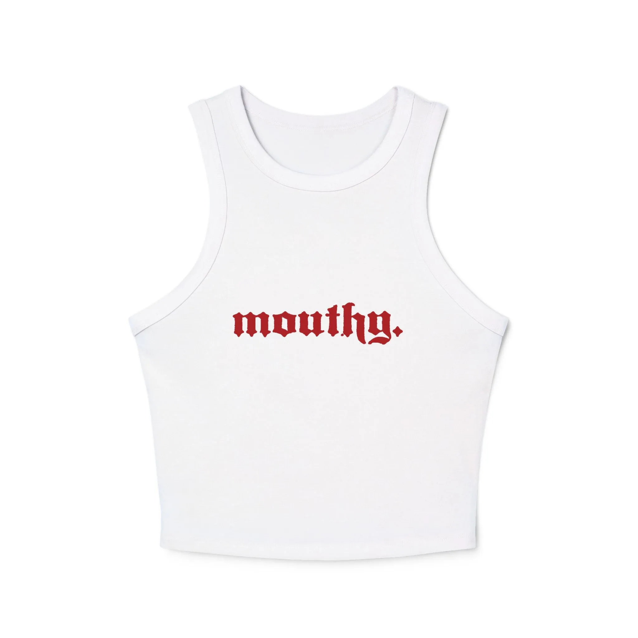 Mouthy Racer Tank Top -The Scarlet Letter