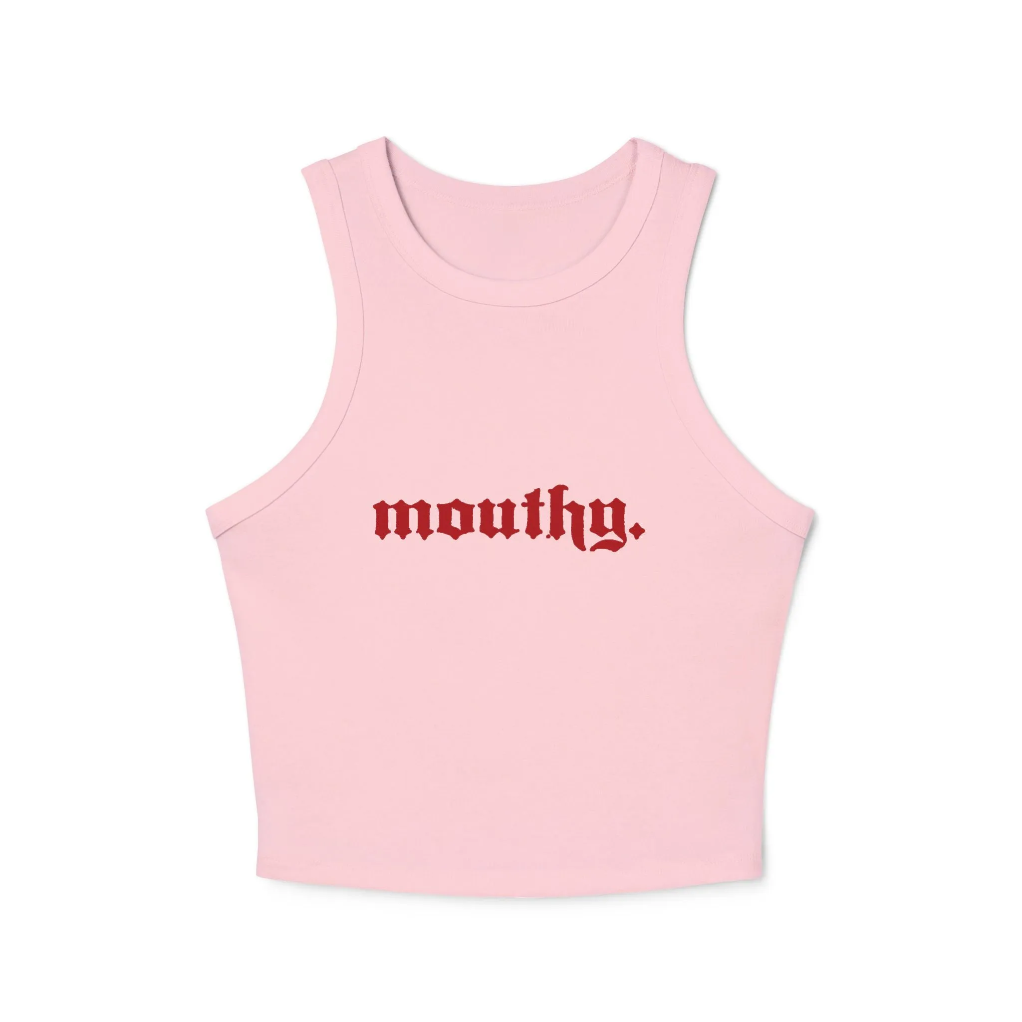 Mouthy Racer Tank Top -The Scarlet Letter