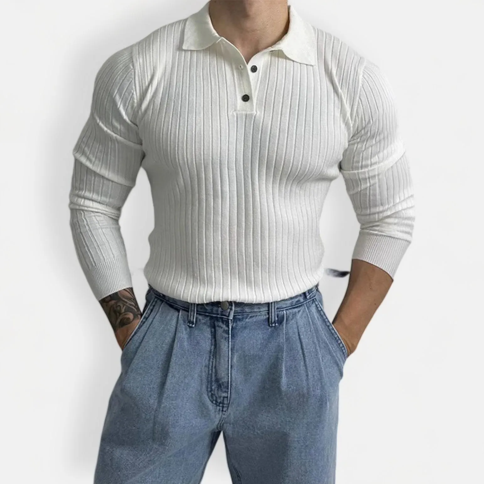 Muscle fit sweater