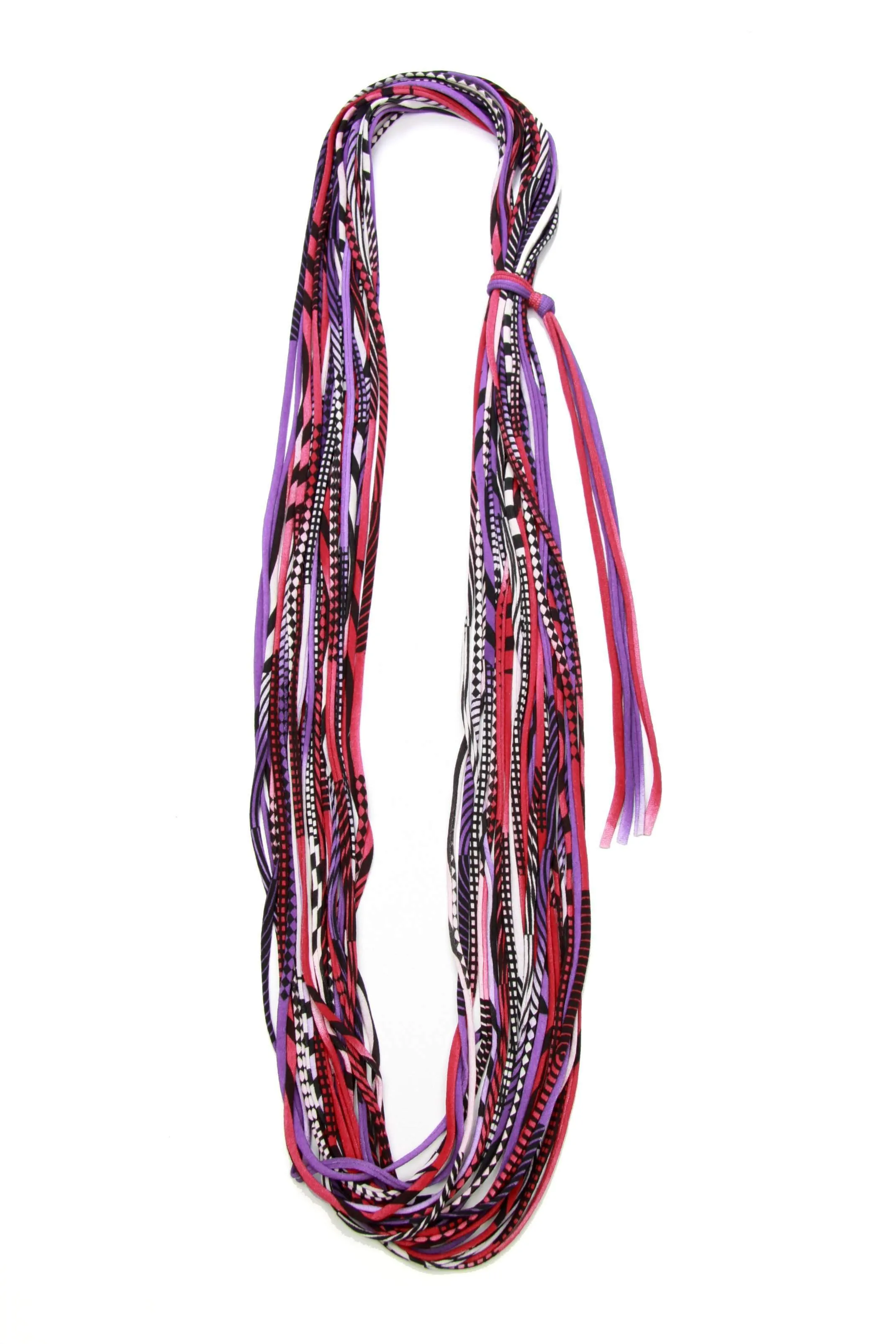 Necklush Infinity Scarf / Burgundy Purple & Black / Unisex