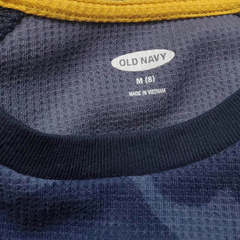 Old Navy Boys Navy Blue Camo Shirt Size 8