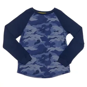 Old Navy Boys Navy Blue Camo Shirt Size 8