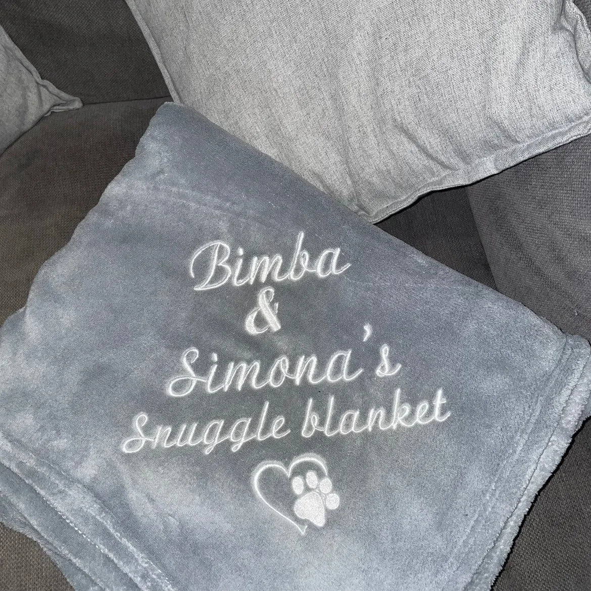 Personalized Pet Snuggle Blanket