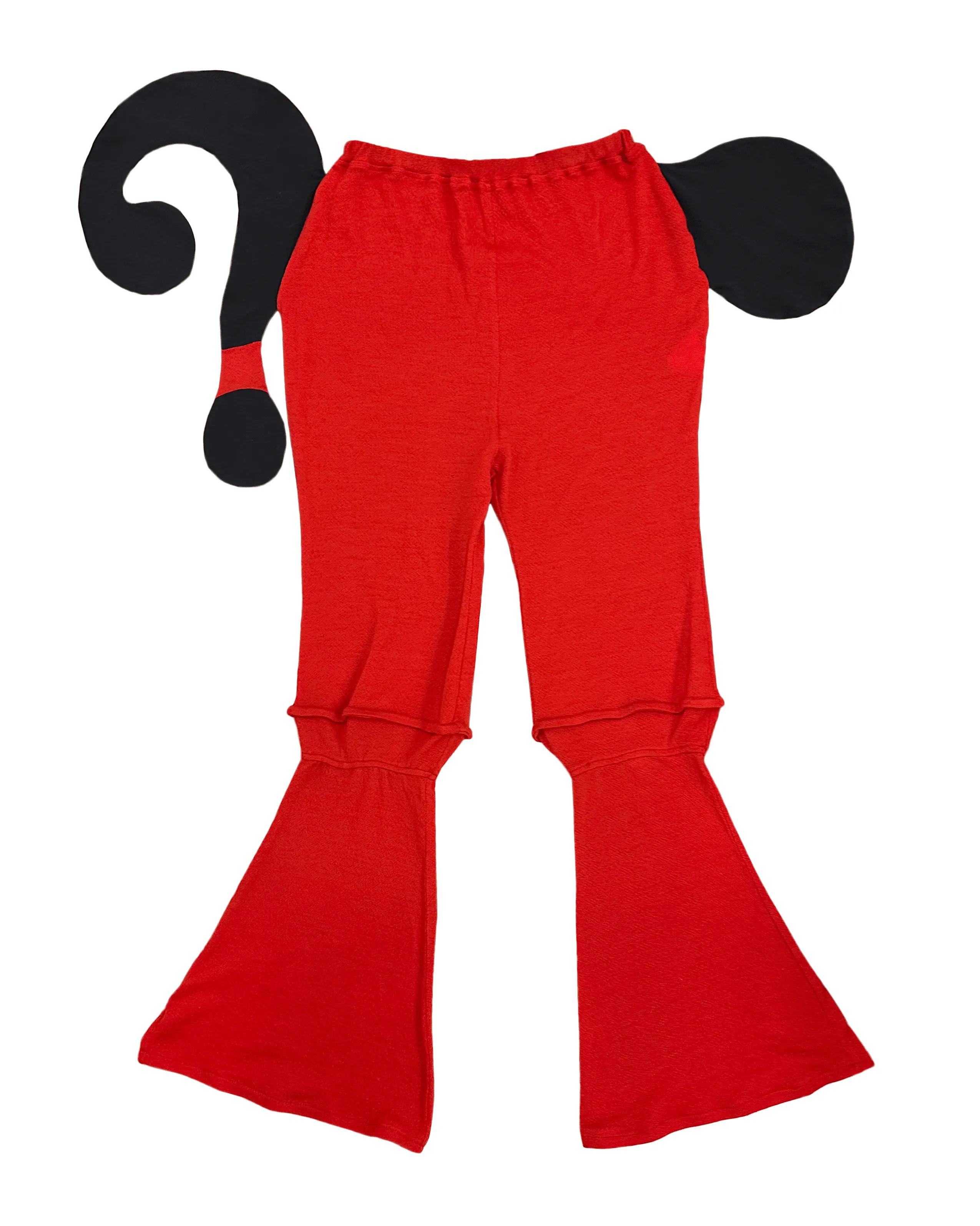Pocket Out Question Mark Knit Pants