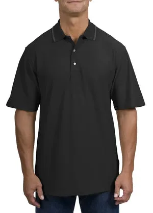 Port Authority Signature - Zephyr  Mesh Sport Shirt with Tipping Stripe.  K470