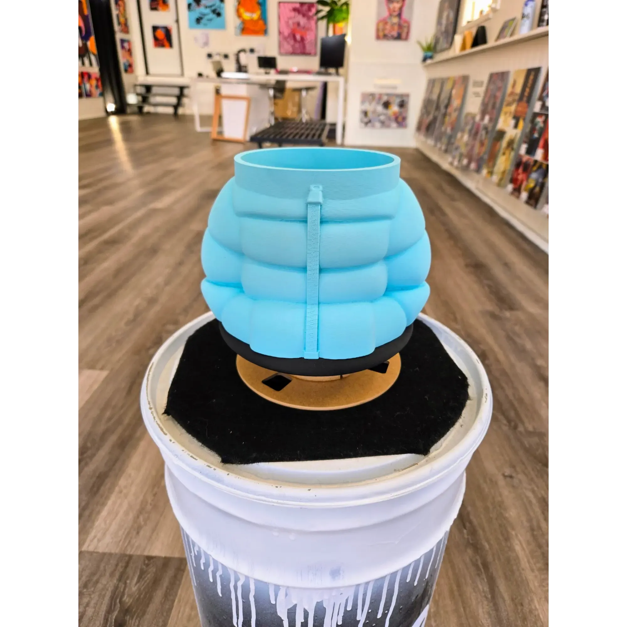 Puffer Jacket Plant Pot | 3d Printed Artwork
