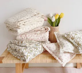 Quality Cotton Baby Quilts in Earthy Vintage Floral