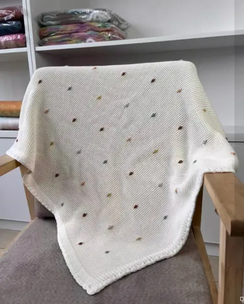 Quality Nordic Cotton Knitted Baby Blanket