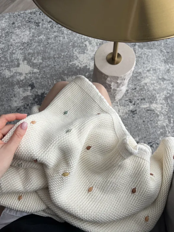 Quality Nordic Cotton Knitted Baby Blanket