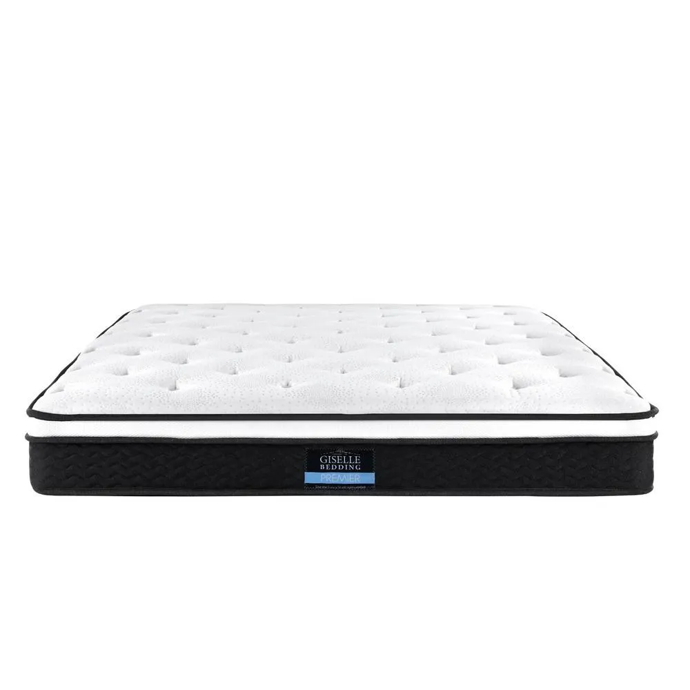 Queen Package | Coogee Bed Frame Grey & Bonita Euro Top Mattress (Medium Firm)