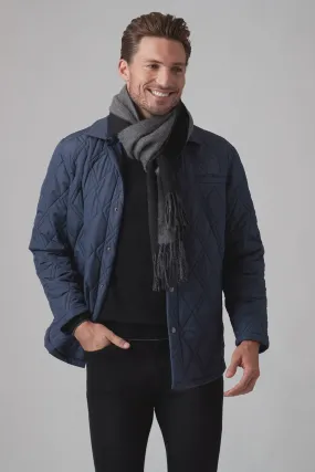 Raffi Wool Cashmere Blend Double Face Scarf