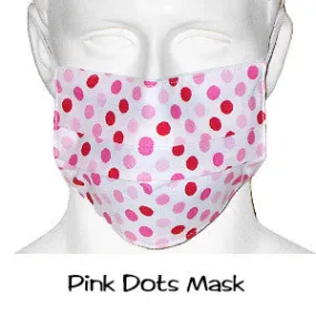 Scrub Masks Pink Dots