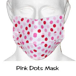 Scrub Masks Pink Dots