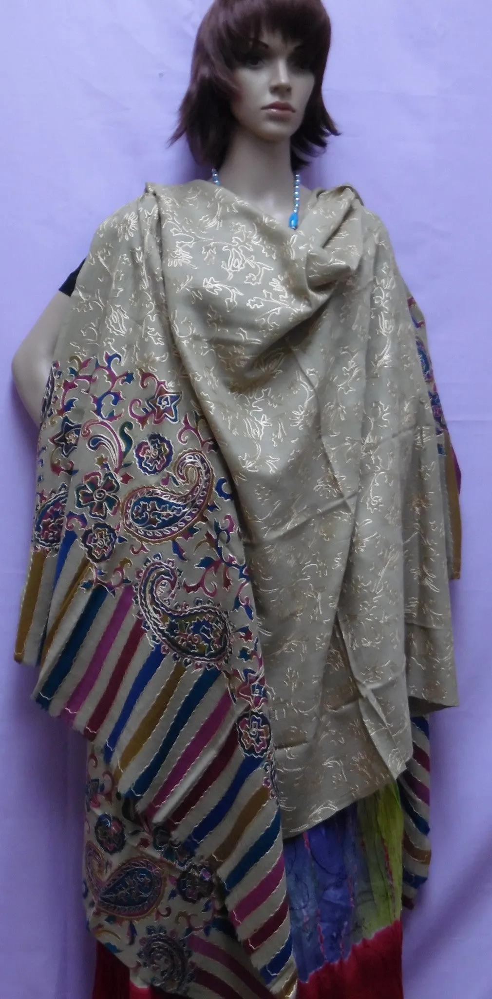 Shawl 5151 Pashmina Angora Kashmiri Winter Wear Wrap Shawl Shieno