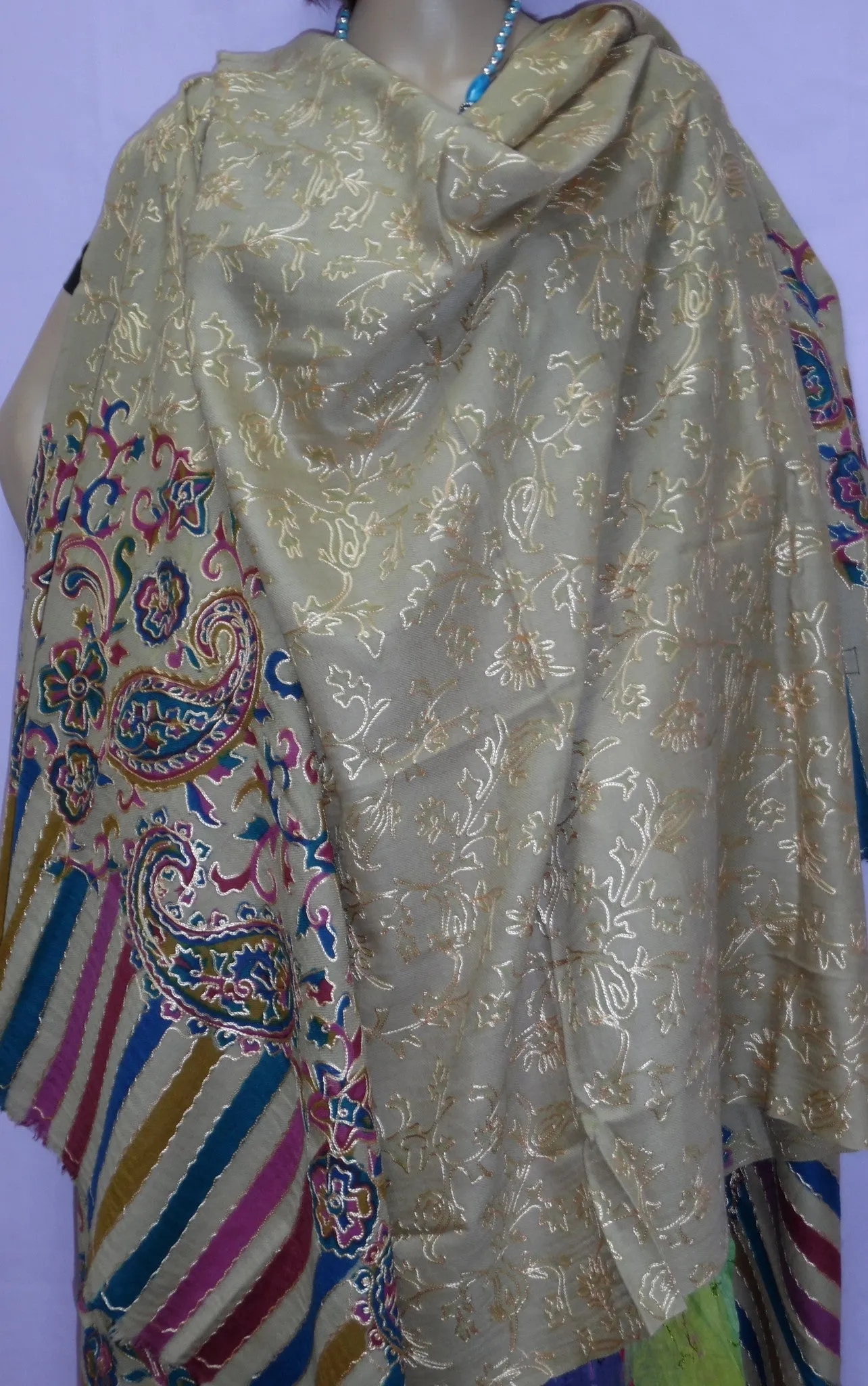 Shawl 5151 Pashmina Angora Kashmiri Winter Wear Wrap Shawl Shieno