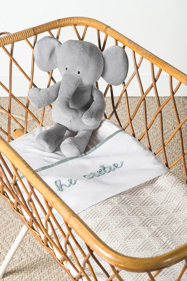Sheet Cradle 75x100cm Hi cutie - Ash Green