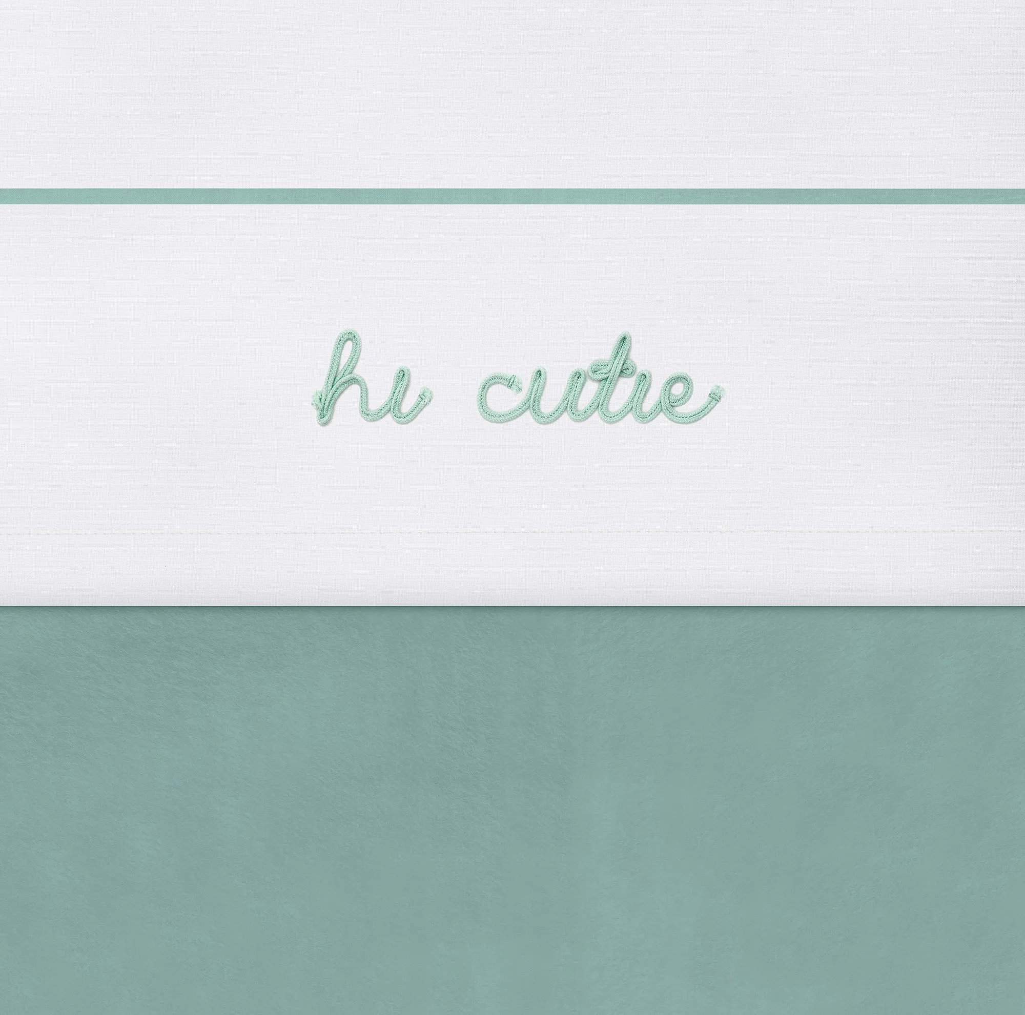 Sheet Cradle 75x100cm Hi cutie - Ash Green