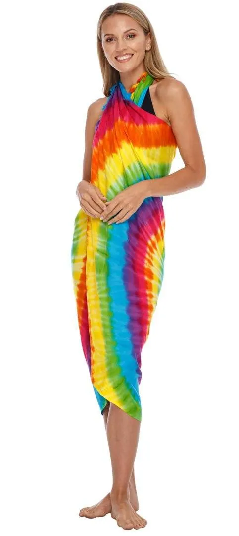 SHU-SHI Womens Beach Cover Up Sarong Swimsuit Cover-Up Pareo Coverups Print
