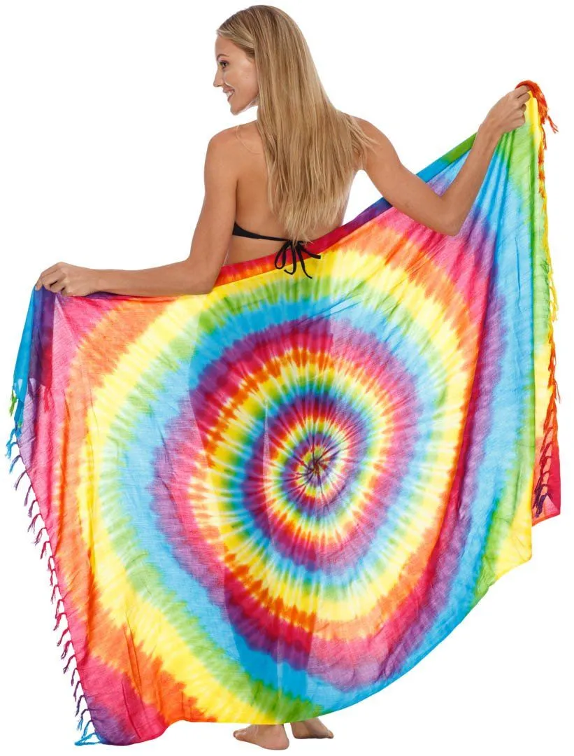 SHU-SHI Womens Beach Cover Up Sarong Swimsuit Cover-Up Pareo Coverups Print