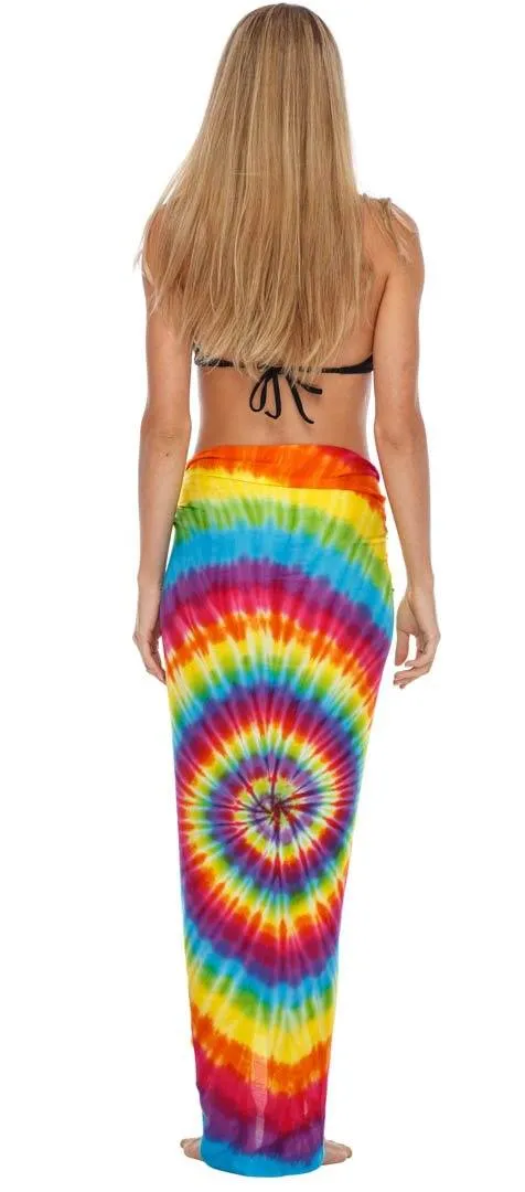 SHU-SHI Womens Beach Cover Up Sarong Swimsuit Cover-Up Pareo Coverups Print