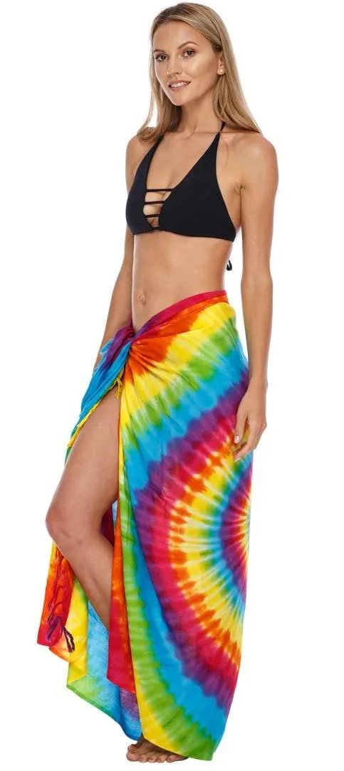 SHU-SHI Womens Beach Cover Up Sarong Swimsuit Cover-Up Pareo Coverups Print