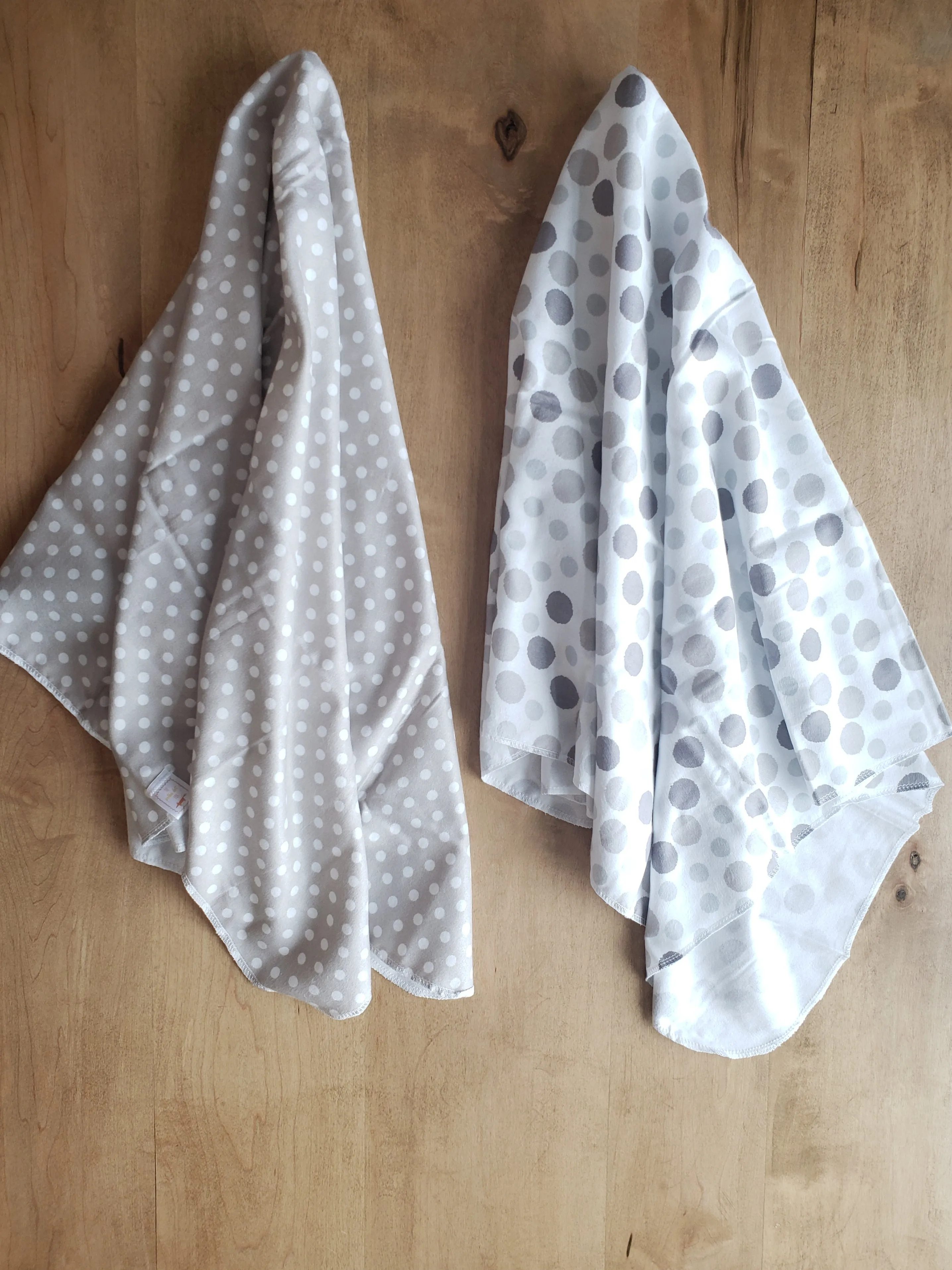 Small Polka Dot Organic Cotton Swaddling Blanket