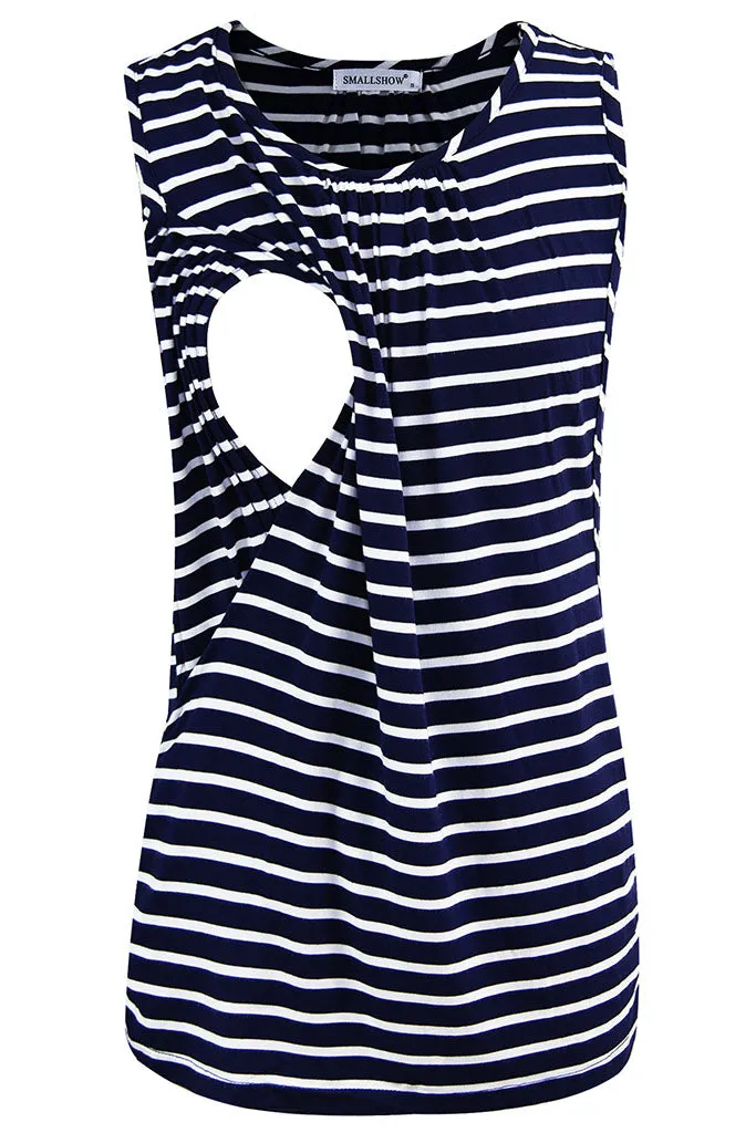 Smallshow Sleeveless Maternity Nursing Tank Tops