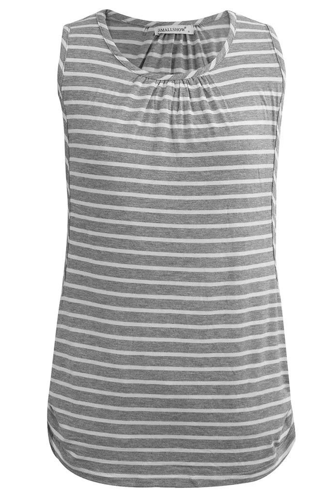 Smallshow Sleeveless Maternity Nursing Tank Tops