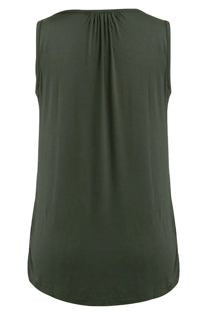 Smallshow Sleeveless Maternity Nursing Tank Tops