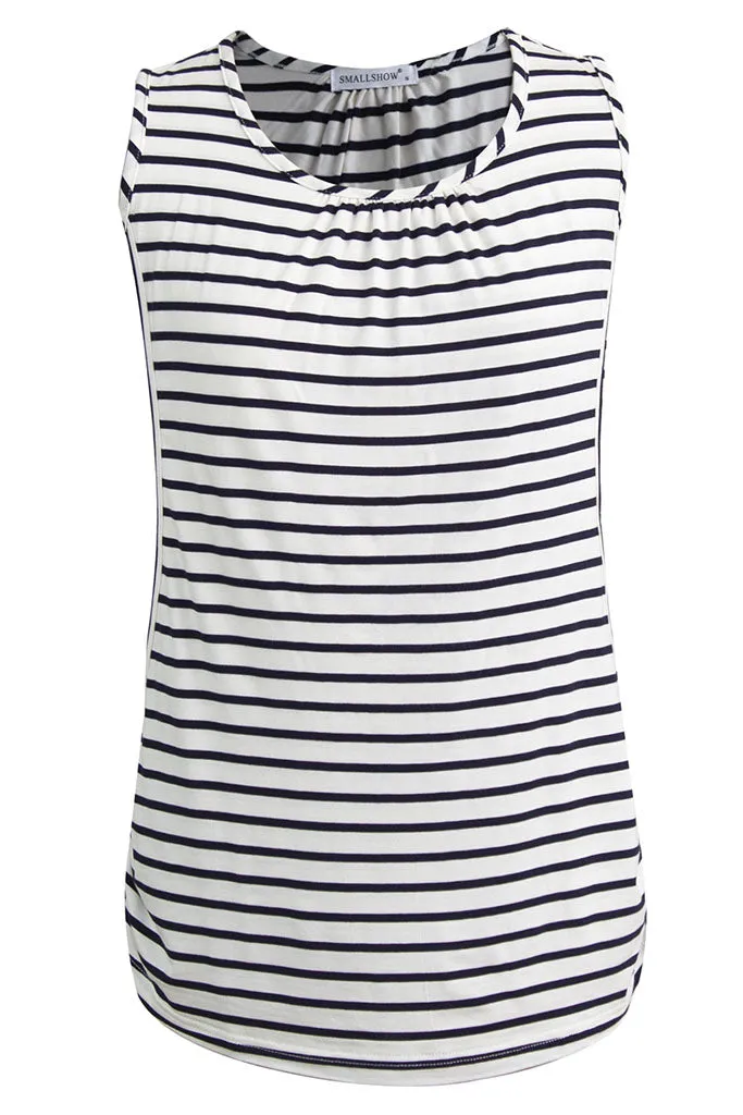 Smallshow Sleeveless Maternity Nursing Tank Tops