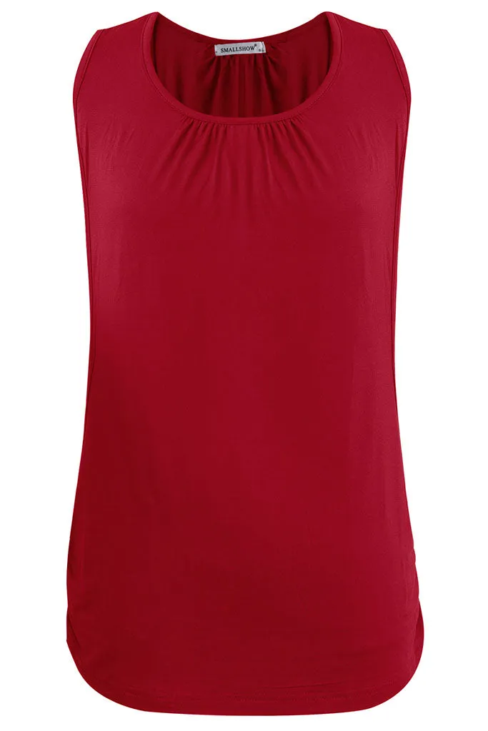 Smallshow Sleeveless Maternity Nursing Tank Tops