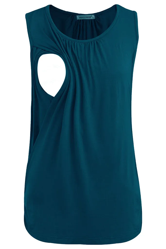 Smallshow Sleeveless Maternity Nursing Tank Tops