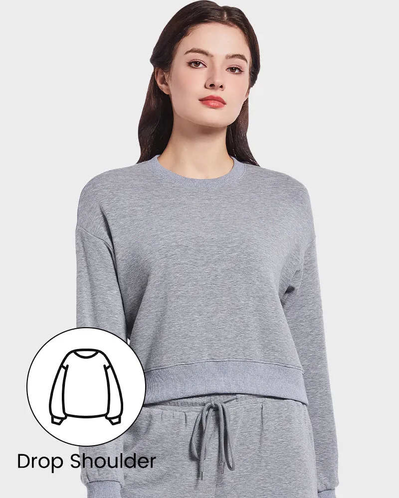 Soft Stretchy Long Sleeve Lounge Sweatshirt
