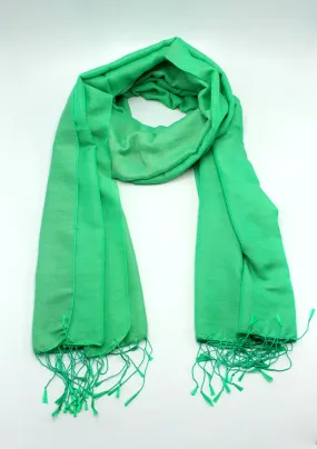 Spring Green Water Pashmina Shawl