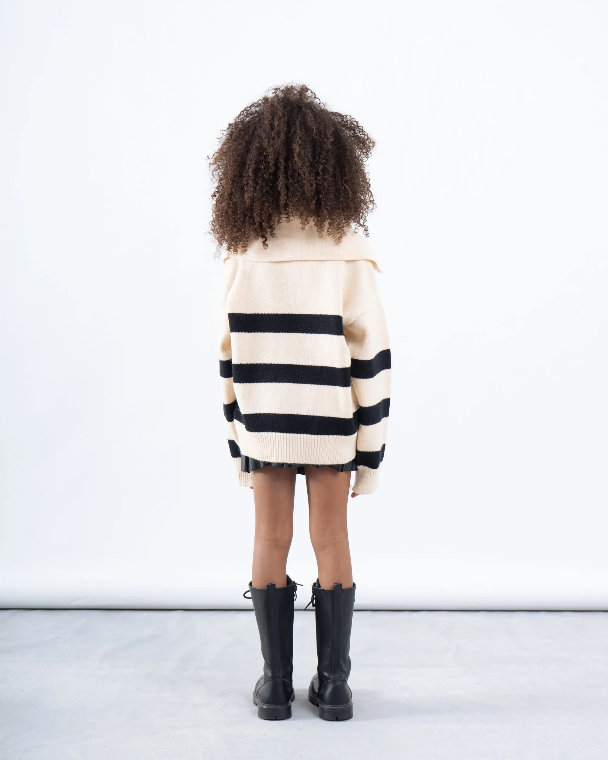Striped Knit Polo
