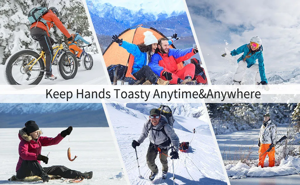 Super Therma Heated Gloves for Men Women, Touchscreen Waterproof Rechargeable
