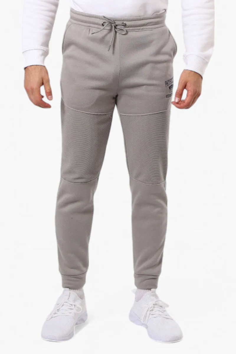 Super Triple Goose Tie Waist Physical Education Print Joggers - Grey