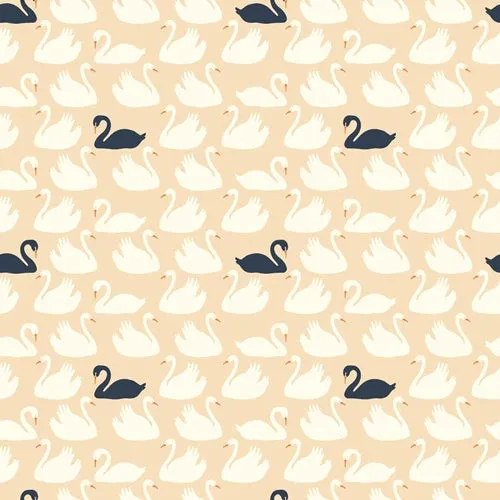 SWAN WITH ME Organic Cotton Swaddling Blanket